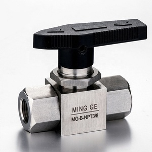 Válvula de Bola de 2 Vías Personalizada de 1/4 1/2 3/8, SUS 304 NPT BSP, Válvula de Control de Flujo, Válvula de Bola Hidráulica de Alta Presión - Product Image 3