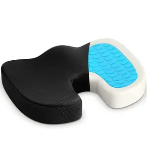 Hot Bán Mát Gel Tăng Cường Memory Foam Coccyx Massage Ghế Xe Ghế Đệm