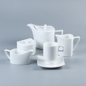 ที่มีคุณภาพสูงปลอดภัยร้านอาหารพอร์ซเลนสีขาวเซรามิกคาเฟ่กาแฟขนาดเล็กครีมเทียม<span class=keywords><strong>นม</strong></span>เหยือกขายส่ง - Product Image 3