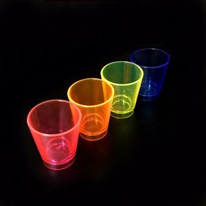 colored plastic shot glasses