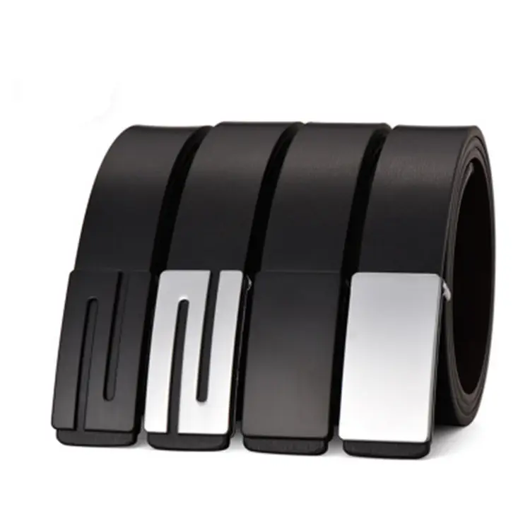 Custom Genuine Leather belt man automatic belts cow hide can print logo leather belt CC307