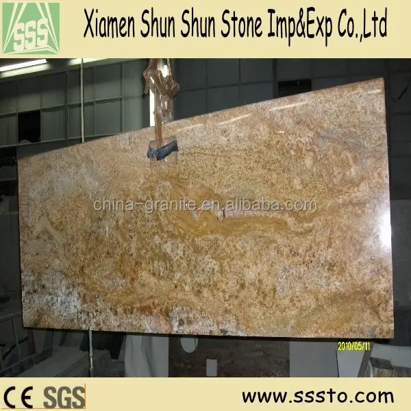 Whosale golden high quality granite countertop tabletop