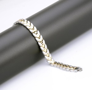 Commercio all'ingrosso 18K bracciale in acciaio inox oro per gli uomini di moda salute annotazione per anniversario - Product Image 4