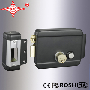 Serrure <span class=keywords><strong>de</strong></span> porte électrique noire avec double cylindre en laiton pour <span class=keywords><strong>portail</strong></span> électrique - Product Image 4