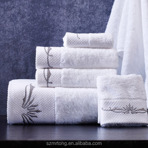 Set di asciugamani da bagno in cotone pettinato di lusso 4 pezzi <span class=keywords><strong>Per</strong></span> Set - Product Image 3