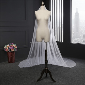 Soft Tulle <strong>Veils</strong> <strong>Wedding</strong> Bridal Cathedral <strong>Veil</strong> 3M <strong>Long</strong> - Product Image 3