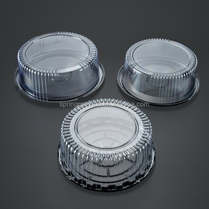 Boîte d'emballage de gâteaux en pvc pet, <span class=keywords><strong>cercle</strong></span> rond, en plastique, <span class=keywords><strong>transparent</strong></span>, en pet, 6, 7, 8, 9 pouces, vente en gros, 10 pièces - Product Image 1