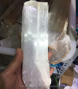 Blanco rough <span class=keywords><strong>selenita</strong></span> Cristal de yeso claro yeso satén spar - Product Image 4