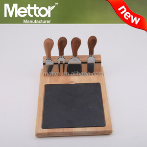 Planche à fromage en <span class=keywords><strong>ardoise</strong></span> en bois Offre Spéciale METTOR, <span class=keywords><strong>ardoise</strong></span>, ensemble de couteaux à fromage - Product Image 6