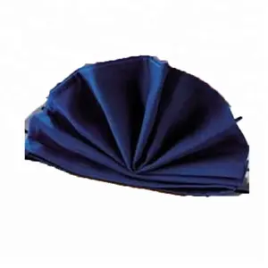 Großhandel billig Marineblau gesponnene Polyester Serviette und Abendessen Restaurant Servietten Tischdecke für Hochzeit und Bankett