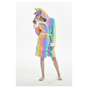 Chinois Fournisseur Licorne Flanelle Fantaisie Dame Femmes Sexy <span class=keywords><strong>Peignoir</strong></span> En <span class=keywords><strong>Coton</strong></span> <span class=keywords><strong>Bio</strong></span> - Product Image 1
