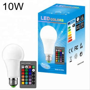 Wholesale 10W E27 RGB Globe LED Mini Christmas Neon Decorative Terrarium <strong>Light</strong> <strong>Bulb</strong> With <strong>Remote</strong> Control - Product Image 2