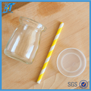 <span class=keywords><strong>Pot</strong></span> en verre pour pouding, récipient en verre, avec bouchon et cuillère, de 100ml, 4oz, vente en gros - Product Image 4