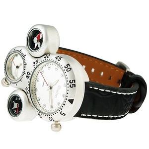 Oulm 1149 Fashion Dual Time cinturino in pelle <span class=keywords><strong>da</strong></span> uomo orologio <span class=keywords><strong>da</strong></span> polso al quarzo orologio sportivo <span class=keywords><strong>da</strong></span> <span class=keywords><strong>esterno</strong></span> di Design in acciaio di alta qualità - Product Image 5