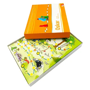 Jogos de tabuleiro para crianças, acessórios e jogos de tabuleiro para viagem com bandeja de plástico