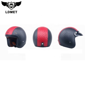Bienes de China al por mayor de material de ABS abierto de la cara llena de la motocicleta de carreras genial casco vintage - Product Image 4
