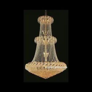 Factory Price Luxury Empire Crystal Trimmed Chandelier Lighting Empire Fancy Pendant Lamp