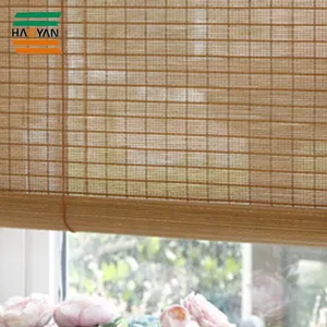 Venta al por mayor pura persianas de bambú-Persianas enrollables de bambú de diseño coreano, tela transparente, persiana enrollable