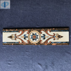 Gạch biên giới thiết kế đặc biệt của giá rẻ giá hồ bơi gốm Trung Quốc Kích thước 15x60 cm phòng khách sạn hiện đại gạch men gạch mộc mạc bóng - Product Image 6