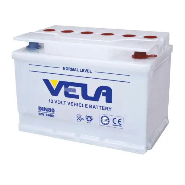 Lowest Price DIN80 Dry Charged 12V 80AH Car Battery For Car Starting