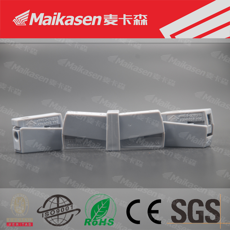 Made In China Poussez action Lighting Fil Connecteur Bornier pour câbles solides, Stranded et flexibles