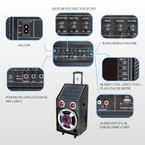 Energía solar patente Hoxen carro altavoz con Bluetooth, MICRÓFONO inalámbrico, USB, SD, Radio <span class=keywords><strong>FM</strong></span>, L-72 - Product Image 3