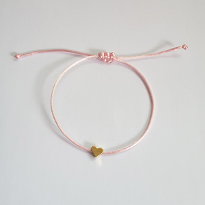 Corazón de oro de <span class=keywords><strong>pulsera</strong></span> de cordón encanto de pequeño corazón cadena <span class=keywords><strong>pulsera</strong></span> - Product Image 5