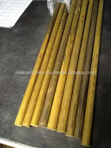 YELLOW color hard rubber Cumberland rod for tobacco pipe stem