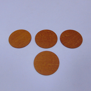 Vintage cut-<span class=keywords><strong>out</strong></span> trucioli di legno, Rotondo dipinto a piccoli pezzi di legno per l'artigianato - Product Image 4