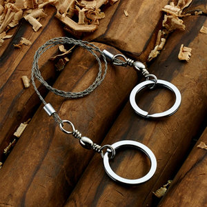 SRDWOS KDWS001 Outdoor Emergency Rescue Gear Kit Stainless Steel Hand Pocket Wire Saw for Survival <strong>Camping</strong> <strong>Hiking</strong> &amp; Fishing - Product Image 2