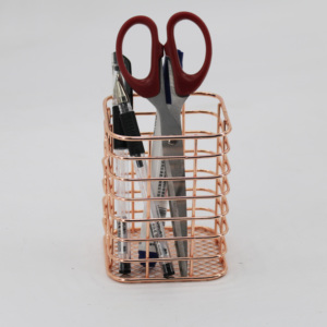 Fournitures de <span class=keywords><strong>bureau</strong></span>, accessoires de <span class=keywords><strong>bureau</strong></span> pour femmes, ensemble de 5 pièces en fil métallique rose doré, organiseur de <span class=keywords><strong>bureau</strong></span> rose doré pour la maison, organiseur de fichiers mural - Product Image 3