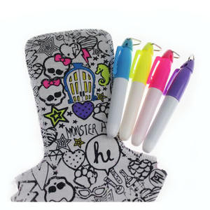 Khy-échantillon gratuit coloré Non toxique pour enfants, ensemble de 4 stylos lavables en tissu <span class=keywords><strong>textile</strong></span>, <span class=keywords><strong>marqueur</strong></span> lavable personnalisé - Product Image 1