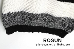 La <span class=keywords><strong>marque</strong></span> française chandails, rayé noir et blanc chandails, à tricoter les modèles - Product Image 4