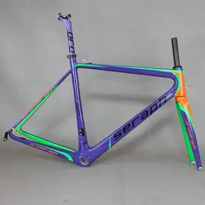 Chinese Hong fu Full Carbon Fiber Super Light Weight Road Carbon Race Bicycle Frame FM686 accept custom paint