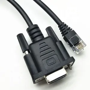Customize DB 9pin female to 6P6C RJ12 male telephone cable