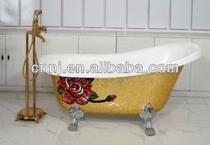 ( 620- <span class=keywords><strong>2</strong></span>) free standing baignoire ovale mosaïque de verre - Product Image 1