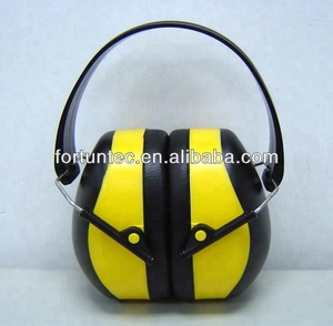 Protectores Auditivos Tipo Diadema, Reutilizables, con Certificación ANSI Anti-ruido CE EN352-1, Color Amarillo - Product Image 1