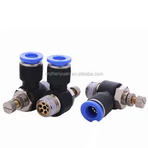 factory direct sale T type pneumatic component SL6-01/8-02/10-02 quick coupling for throttle valve