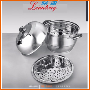 Productos multifunción vapor de acero inoxidable olla caliente con asa y tapa, caldera de vapor de acero inoxidable - Product Image 1
