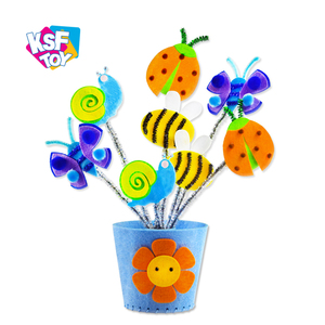 Educational Toys Kids Creative Arts Crafts DIY Sets Handmade Flower Pot 3D <strong>Felt</strong> Craft <strong>Kit</strong> for Kids - Product Image 3