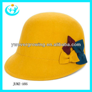 2013 high quality color multi free from Vogue wool top hat wool felt hat bowler hat - Product Image 1