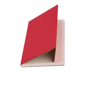 Bulk Plain Red Art Card Cover Recycled Paper Notebook A6 Small Pocket Notebook