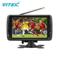 TV Digital Mini Portabel VTEX 7 9 10.1 Inci, TV LCD LED Ukuran Kecil Harga Terjangkau, TV Mini Saku