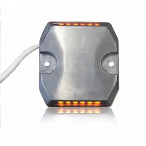 Roadway Safety Pavement Marker DC12v 24v LED Wired Road Marker Aluminium Road Stud