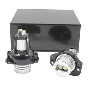 Lâmpada led de anjo para carro, farol de led para bmw e90, e91, 3 séries, 325i, 328i, 335i, xenon, branco, olhos de anjo, e90, 6w