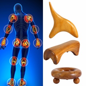 Kayu panas Vietnam tubuh wangi refleksi kaki akupunktur Thai pemijat Roller terapi dewasa merdian memo - Product Image 2