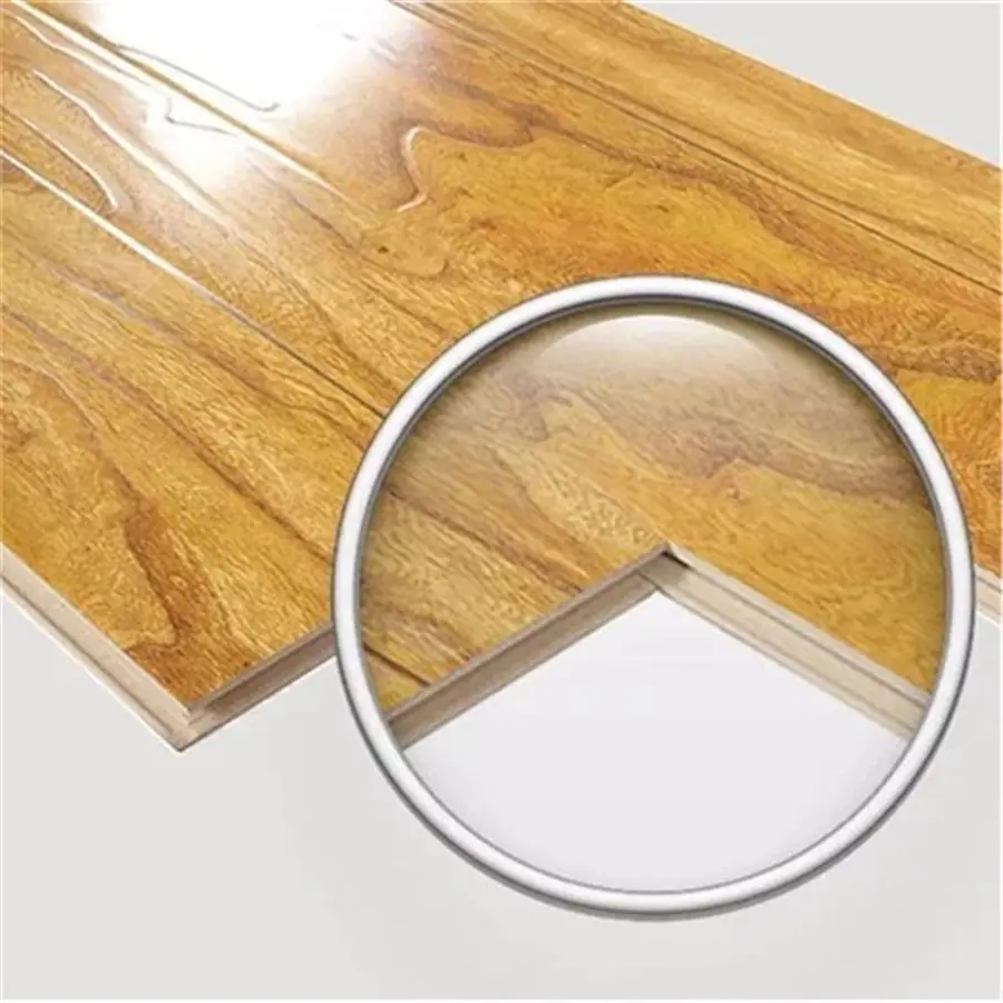 11 MM Parquet HDF Planchers Laminés/v-groove matériau De Construction Haute HDF Gaufrage Stratifié en bois Ciré Sol imperméable à l'eau