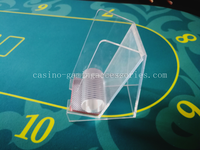 Baccarat Transparent Acrylique 8 Carte de Jeu Support D'écart Jeter Supports