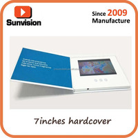 Brochure vidéo HD avec écran IPS de 7 pouces, écran LCD, brochure vidéo pour la publicité