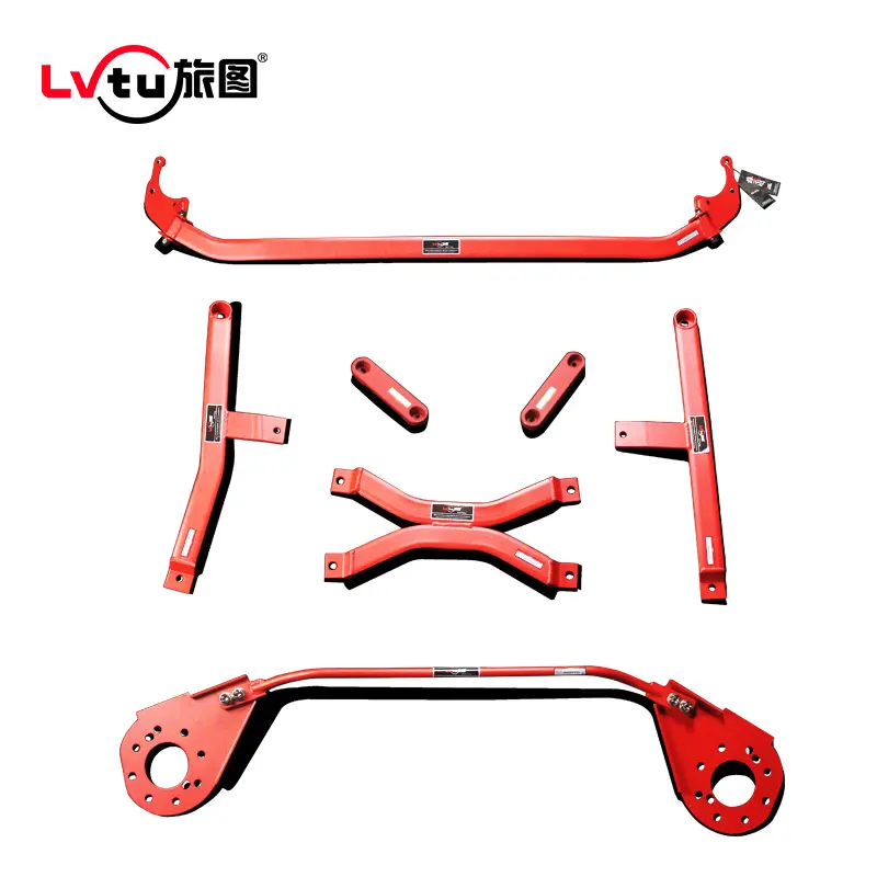 LVTU Hot Bán Hiệu Suất Front Strut Bar Strut Brace Kit Sway Bar Body Kit Phù Hợp Cho Toyota Yaris Vios